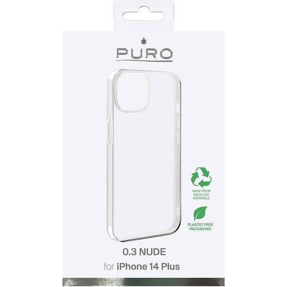 Puro Puro 0.3 Nude do iPhone 14 Plus przezroczysty