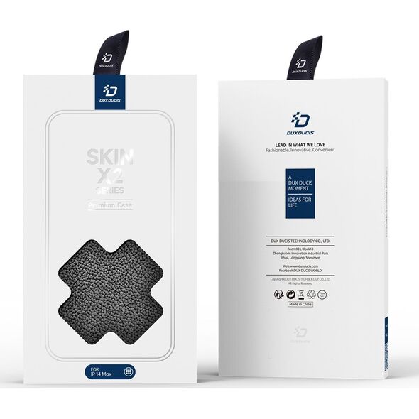 Dux Ducis Dux Ducis Skin X2 etui do iPhone 14 Plus pokrowiec z magnetyczną klapką czarny