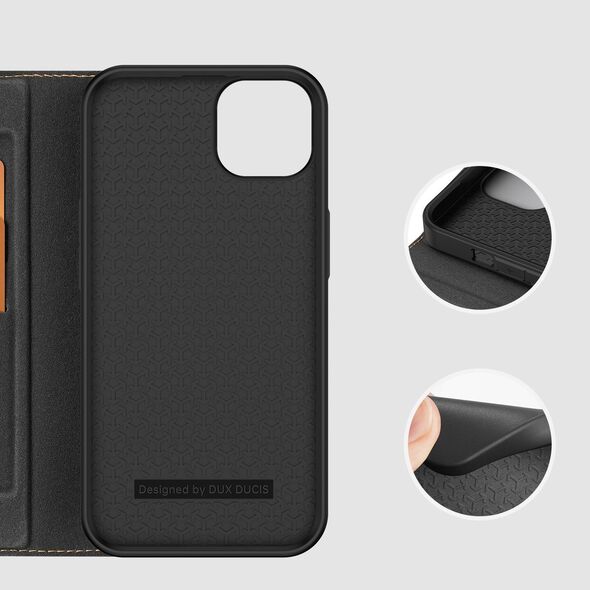 Dux Ducis Dux Ducis Skin X2 etui do iPhone 14 Plus pokrowiec z magnetyczną klapką czarny
