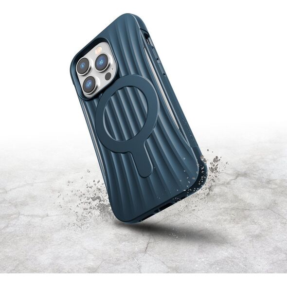 Raptic Clutch Built Case etui iPhone 14 Pro z MagSafe pokrowiec plecki niebieski