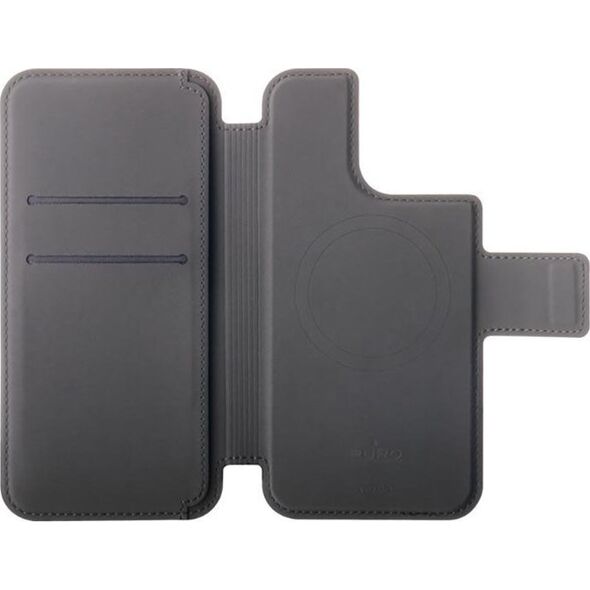 Puro PURO Folio MagSafe Case - Etui iPhone 14 Pro / 13 Pro (czarny)