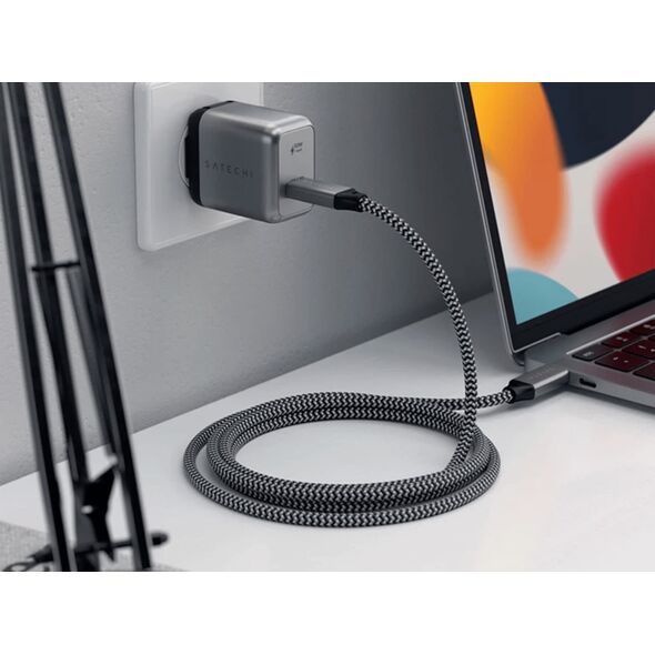 Ładowarka ŁADOWARKA SIECIOWA SATECHI 30W USB-C PD GAN WALL CHARGER ST-UC30WCM-EU (SZARA)