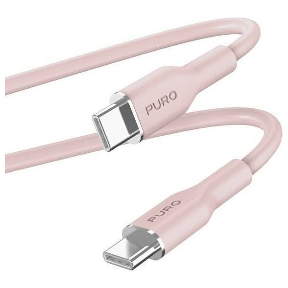 Kabel USB Puro USB-C - USB-C 1.5 m Różowy (PUR670)