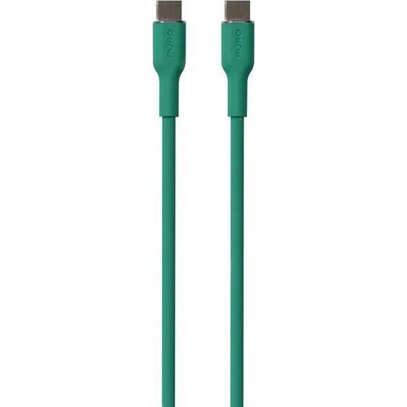 Kabel USB Puro USB-C - USB-C 1.5 m Zielony (PUR672)