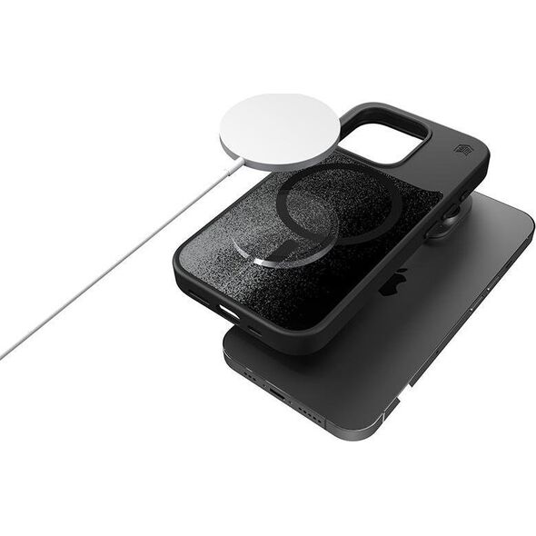 STM STM Relax Sand MagSafe - Etui iPhone 15 (Black / Grey)