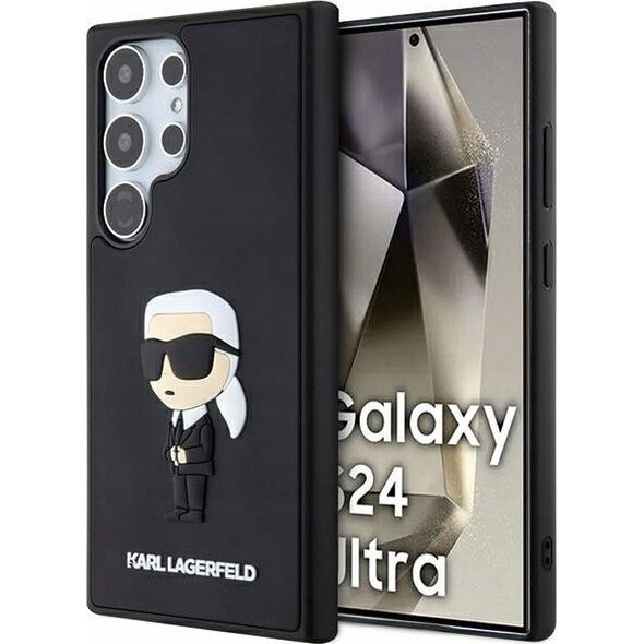Karl Lagerfeld KARL LAGERFELD SAM S24 ULTRA RUBBER IKONIK KLHCS24L3DRKINK BLACK