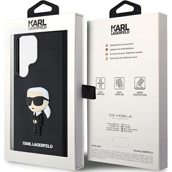 Karl Lagerfeld KARL LAGERFELD SAM S24 ULTRA RUBBER IKONIK KLHCS24L3DRKINK BLACK