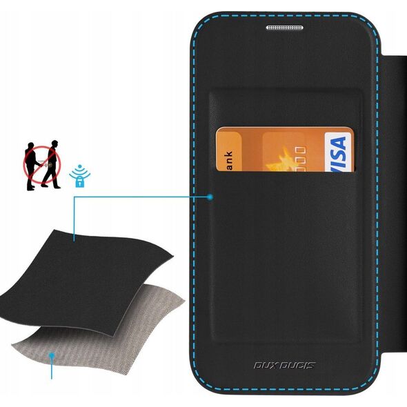 Dux Ducis Etui Dux Ducis Skin X Pro do Samsung S24+ z magnetycznym ringiem i klapką - czarne