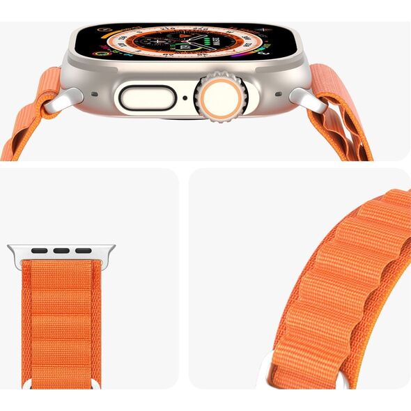 Dux Ducis Sportowy pasek ze sprzączką do Apple Watch 9 / 8 / 7 / 6 / SE / 5 / 4 / 3 / 2 / 1 (41, 40, 38 mm) Dux Ducis Strap GS Version - pomarańczowy