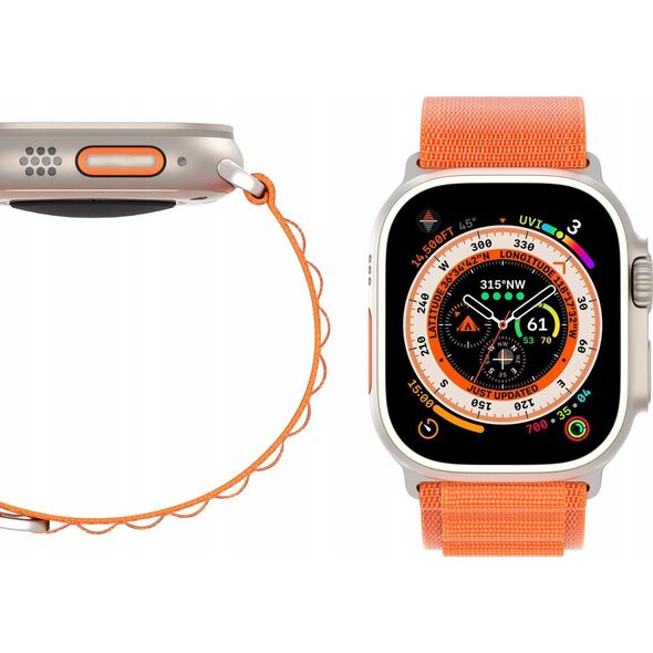 Dux Ducis Sportowy pasek ze sprzączką do Apple Watch 9 / 8 / 7 / 6 / SE / 5 / 4 / 3 / 2 / 1 (41, 40, 38 mm) Dux Ducis Strap GS Version - pomarańczowy