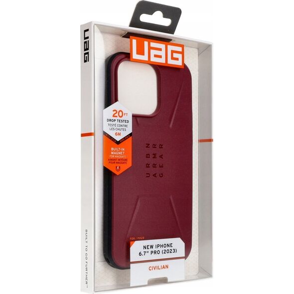 UAG Etui UAG Pathfinder MagSafe do iPhone 15 Pro Max - szare moro