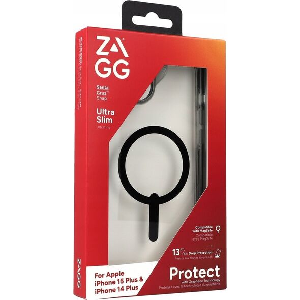 Zagg International ZAGG Santa Cruz Snap - obudowa ochronna do iPhone 14 Plus/15 Plus kompatybilna z MagSafe (black)