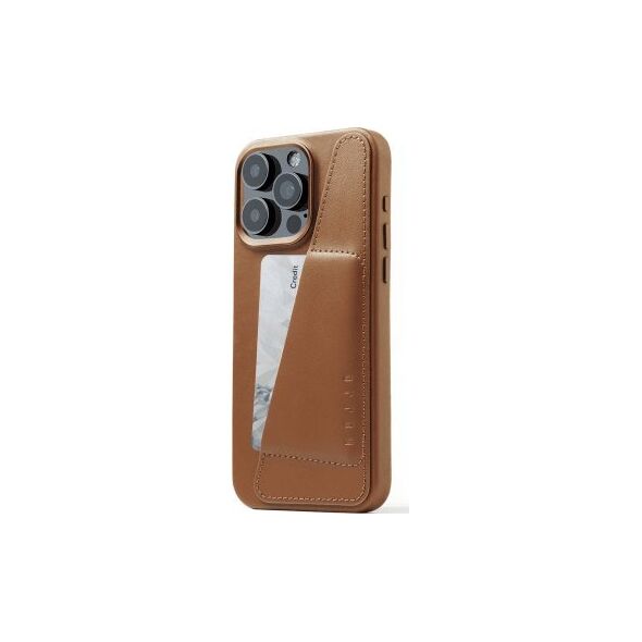 Troubadour Goods Limited Mujjo Full Leather Wallet Case - etui skórzane do iPhone 15 Pro Max kompatybilne z MagSafe (tan)