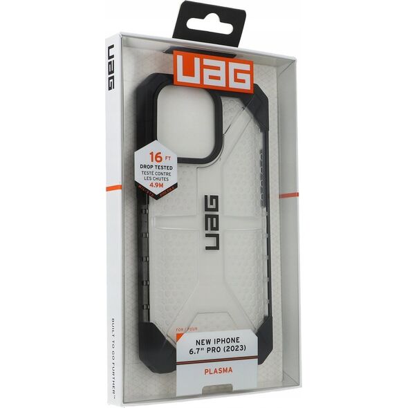 UAG Obudowa ochronna UAG Plasma - do iPhone 15 Pro Max przezroczysta - czarna ramka - Gwarancja bezpieczeństwa. Proste raty. Bezpłatna wysyłka od 170 zł.