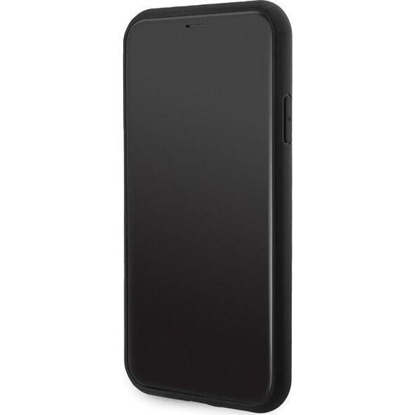 Guess Guess GUHMN61G4GFRK iPhone 11 6.1" / Xr czarny/black hardcase 4G Collection Leather Metal Logo MagSafe