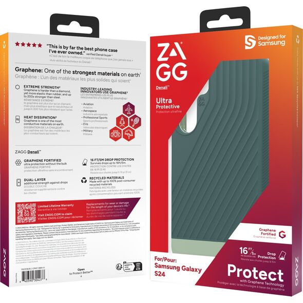 Zagg International ZAGG Cases Denali - obudowa ochronna do Samsung S24 (Deep Evergreen)