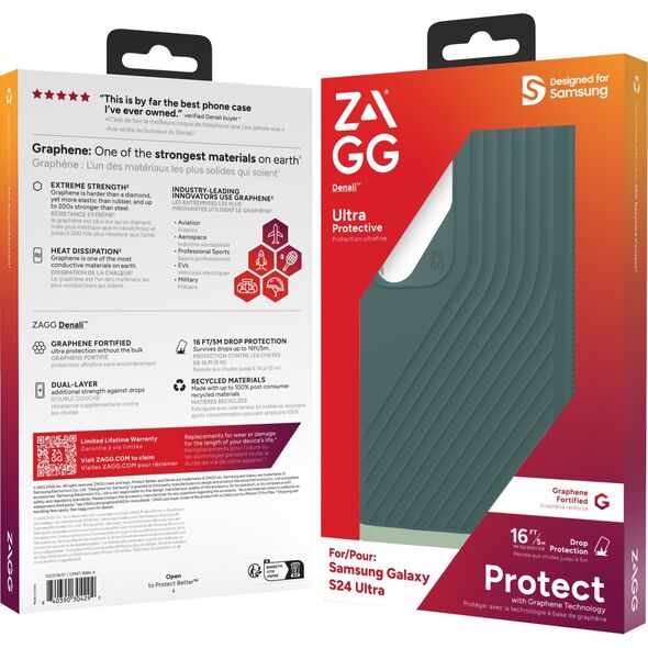 Zagg International ZAGG Cases Denali - obudowa ochronna do Samsung S24 Ultra (Deep Evergreen)