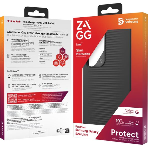 Zagg International ZAGG Cases Luxe - obudowa ochronna do Samsung S24 Ultra (Black)