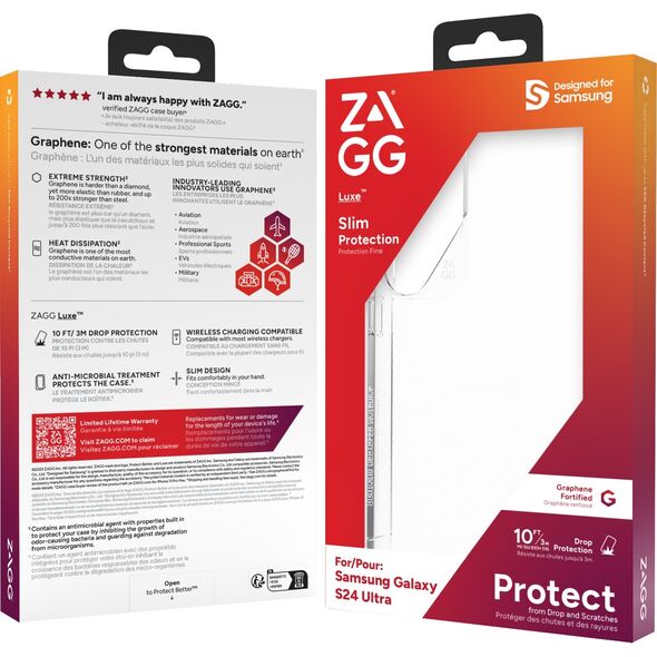 Zagg International ZAGG Cases Luxe - obudowa ochronna do Samsung S24 Ultra (Clear)