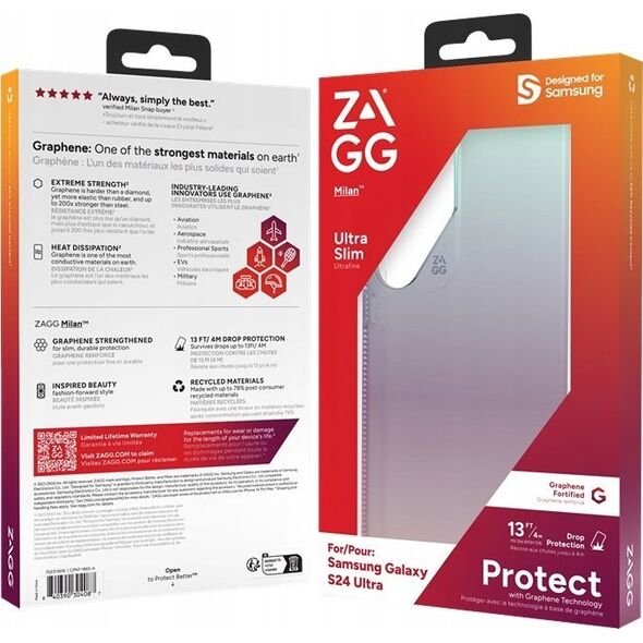 Zagg International ZAGG Cases Milan - obudowa ochronna do Samsung S24 Ultra (Iridescent)