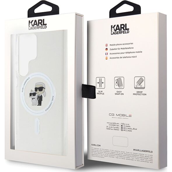 Karl Lagerfeld Karl Lagerfeld IML Karl & Choupette MagSafe - Etui Samsung Galaxy S24 (przezroczysty)