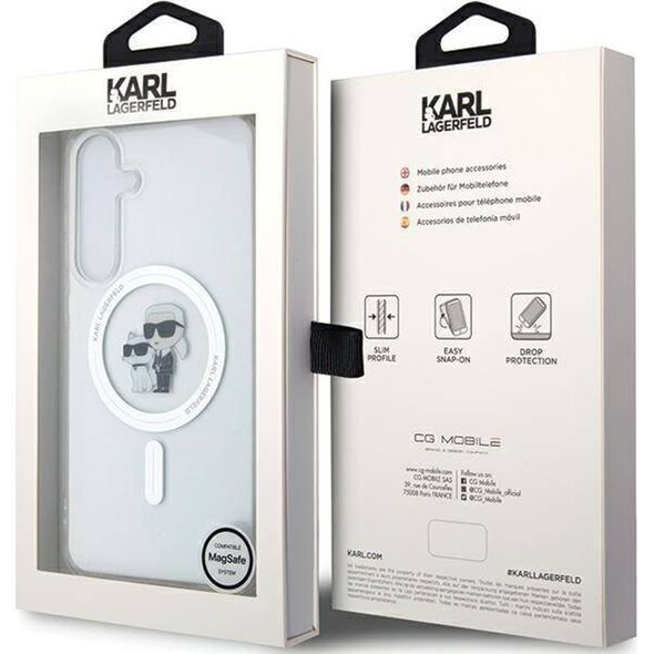 Karl Lagerfeld Karl Lagerfeld IML Karl & Choupette MagSafe - Etui Samsung Galaxy S24 (przezroczysty)