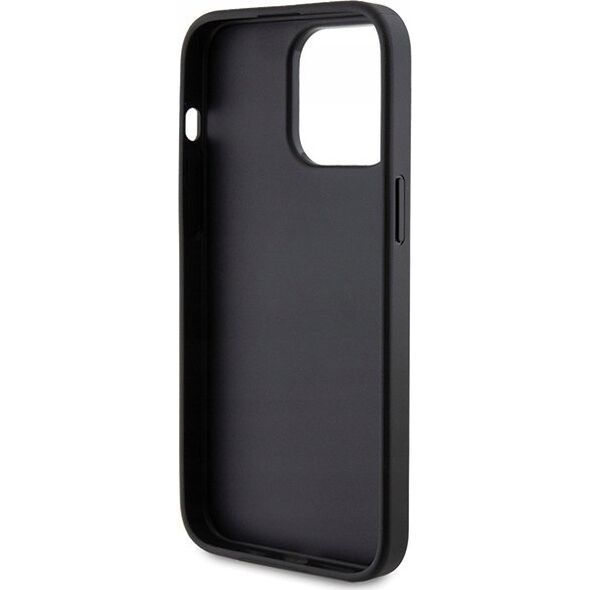 Guess Guess GUHCP15XG4GFGR iPhone 15 Pro Max 6.7" szary/grey hard case 4G Metal Gold Logo