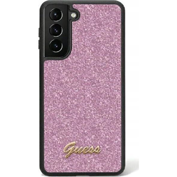 Guess Oryginalne Etui GUESS Hardcase GUHCS24SHGGSHU do Samsung S24 (Glitter Script / fioletowy)