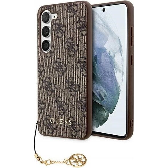 Guess Oryginalne Etui GUESS Hardcase GUHCS24SGF4GBR do Samsung S24 (4G Charm / brązowy)