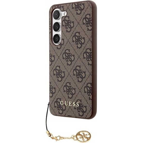 Guess Oryginalne Etui GUESS Hardcase GUHCS24SGF4GBR do Samsung S24 (4G Charm / brązowy)