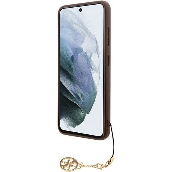 Guess Oryginalne Etui GUESS Hardcase GUHCS24SGF4GBR do Samsung S24 (4G Charm / brązowy)