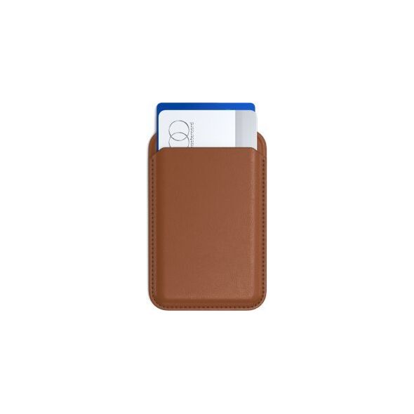 Satechi Podstawka Satechi Vegan-Leather Wallet Stand do Apple iPhone MagSafe brązowy
