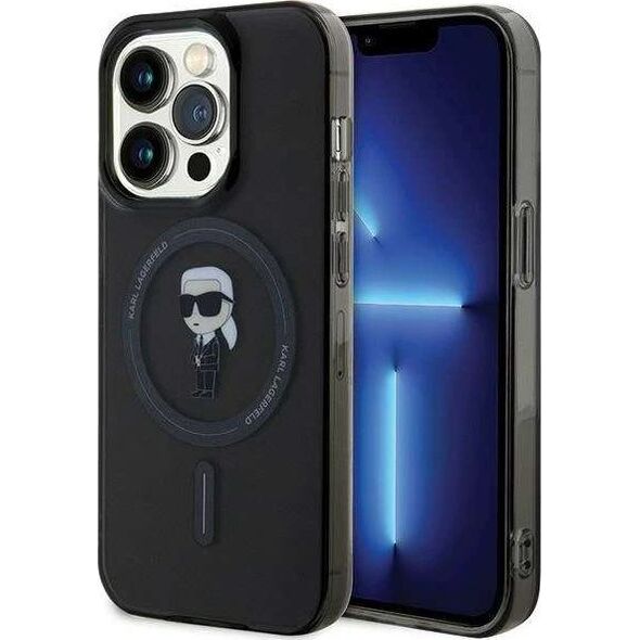 Karl Lagerfeld Etui Karl Lagerfeld Klhmp15Lhfcknok Do Iphone 15 Pro 6.1" Czarny/Black Hardcase Iml Ikonik Magsafe