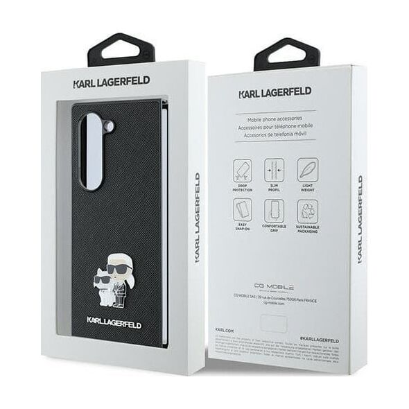 Karl Lagerfeld Karl Lagerfeld KLHCZFD6SAPKCNPK Z Fold6 F956 czarny/black Saffiano Metal Pin