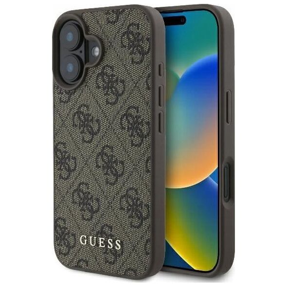 Guess Guess GUHCP16MG4GFBR iPhone 16 Plus 6.7" brązowy/brown hardcase 4G Classic