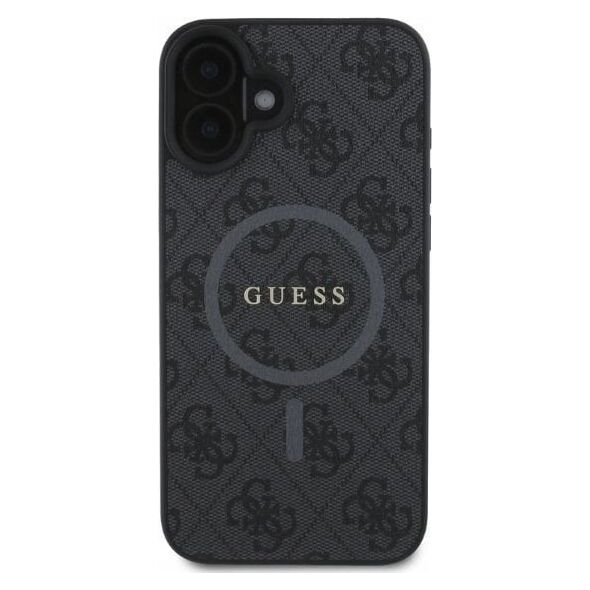 Guess Guess GUHMP16SG4GFRK iPhone 16 6.1" czarny/black hardcase 4G Ring Classic Logo MagSafe