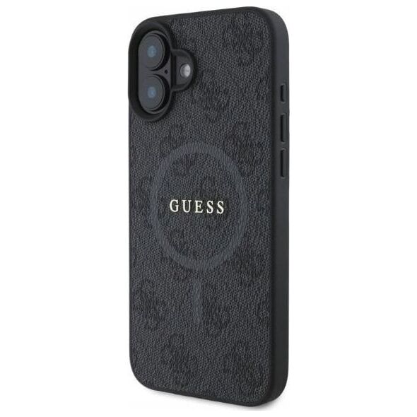 Guess Guess GUHMP16SG4GFRK iPhone 16 6.1" czarny/black hardcase 4G Ring Classic Logo MagSafe