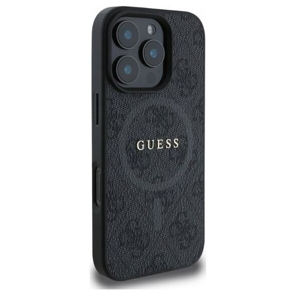 Guess Guess GUHMP16XG4GFRK iPhone 16 Pro Max 6.9" czarny/black hardcase 4G Ring Classic Logo MagSafe