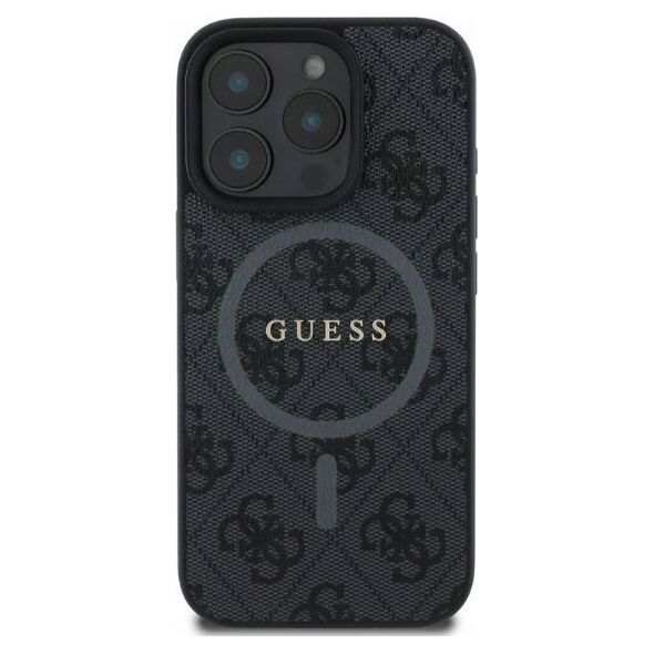 Guess Guess GUHMP16XG4GFRK iPhone 16 Pro Max 6.9" czarny/black hardcase 4G Ring Classic Logo MagSafe