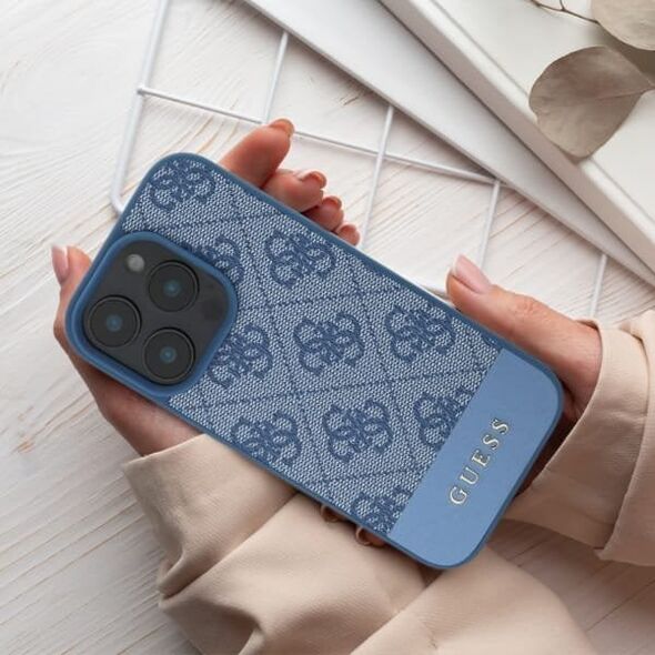 Guess Guess GUHCP16SG4GLGR iPhone 16 6.1" szary/grey hardcase 4G Bottom Stripe