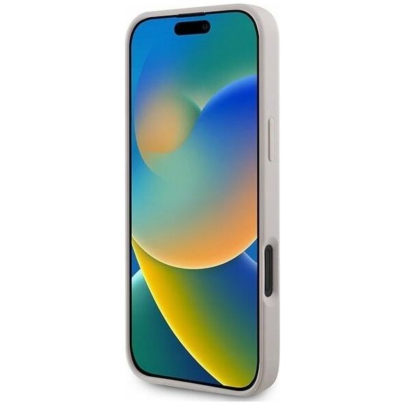 Guess GUESS futerał do IPHONE 16 Plus GUHCP16MG4GLPI (4G PU Bottom Stripe) różowy
