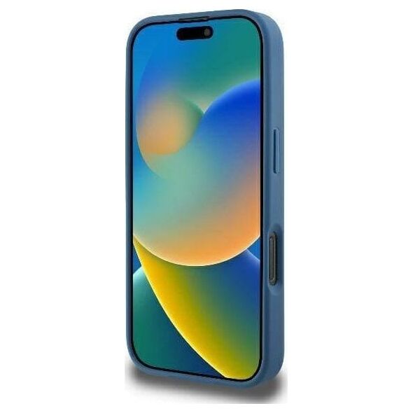 Guess Guess GUHMP16LG4GFRB iPhone 16 Pro 6.3" niebieski/blue hardcase 4G Ring Classic Logo MagSafe