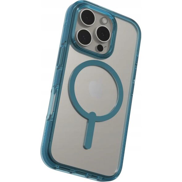 Zagg International ZAGG Santa Cruz Snap - obudowa ochronna do iPhone 16 Pro kompatybilna z MagSafe (retro blue)