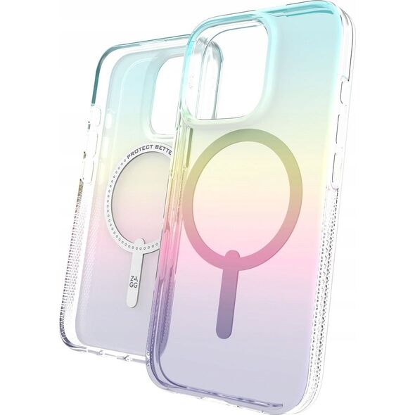 Zagg International ZAGG Milan Snap - obudowa ochronna do iPhone 16 Pro kompatybilna z MagSafe (iridescent)