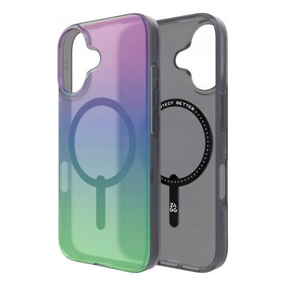 Zagg International ZAGG Milan Snap - obudowa ochronna do iPhone 16 kompatybilna z MagSafe (raven feather)