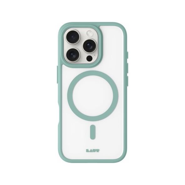 PICOM Laut Huex Protect - obudowa ochronna do iPhone 16 Pro Max kompatybilna z MagSafe (slit green)
