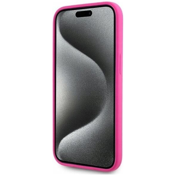 Karl Lagerfeld KLHMP15SSKHPPPLF iPhone 15 6.1" fuchsia/fuschia hardcase Silicone Karl Head Print MagSafe