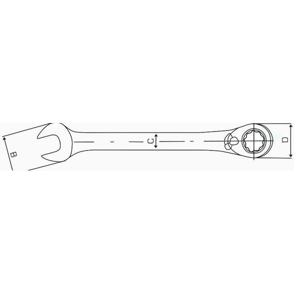 Pro-Line Klucz płasko-oczkowy z grzechotką 13mm (35693)