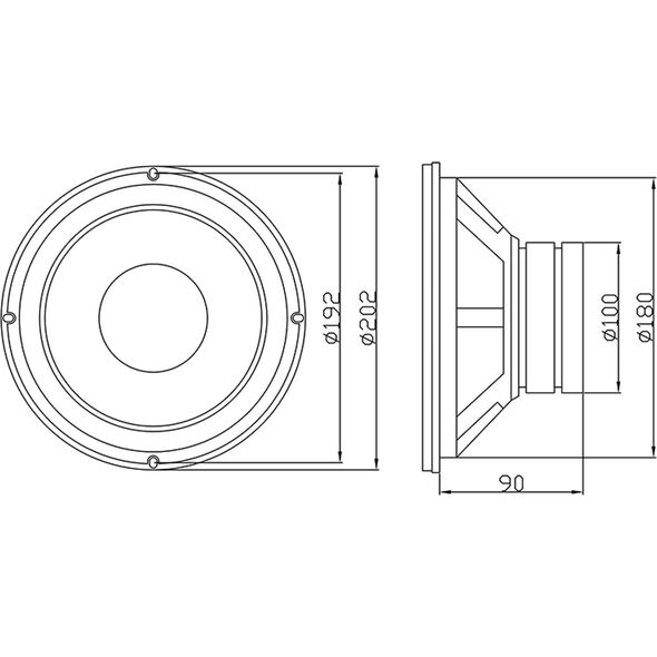 Głośnik samochodowy Blow GDN20 8Ohm (1PH)