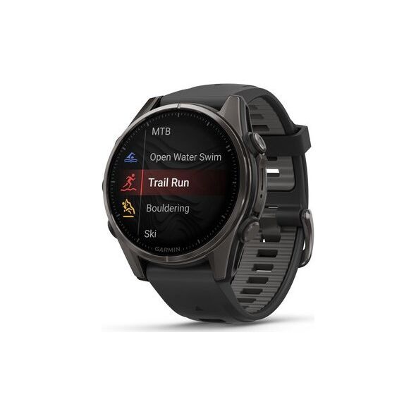 Ρολόι Garmin Garmin Fenix 8 43 mm AMOLED Sapphire Carbon Grey DLC Titanium [010-02903-21]